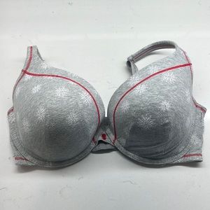Cacique Gray and Red Bra